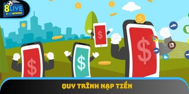 Quá trình nạp tiền 8Live vô cùng đơn giản và uy tín