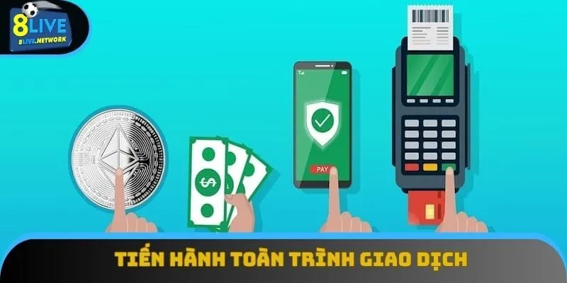 Nhấn chọn mục “Nạp tiền 8Live” để tiến hành toàn trình giao dịch